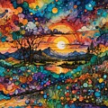 Sunrise in the Mountains